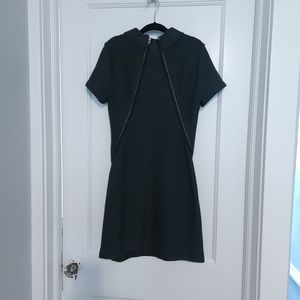 Theory zipper trim sweater dress